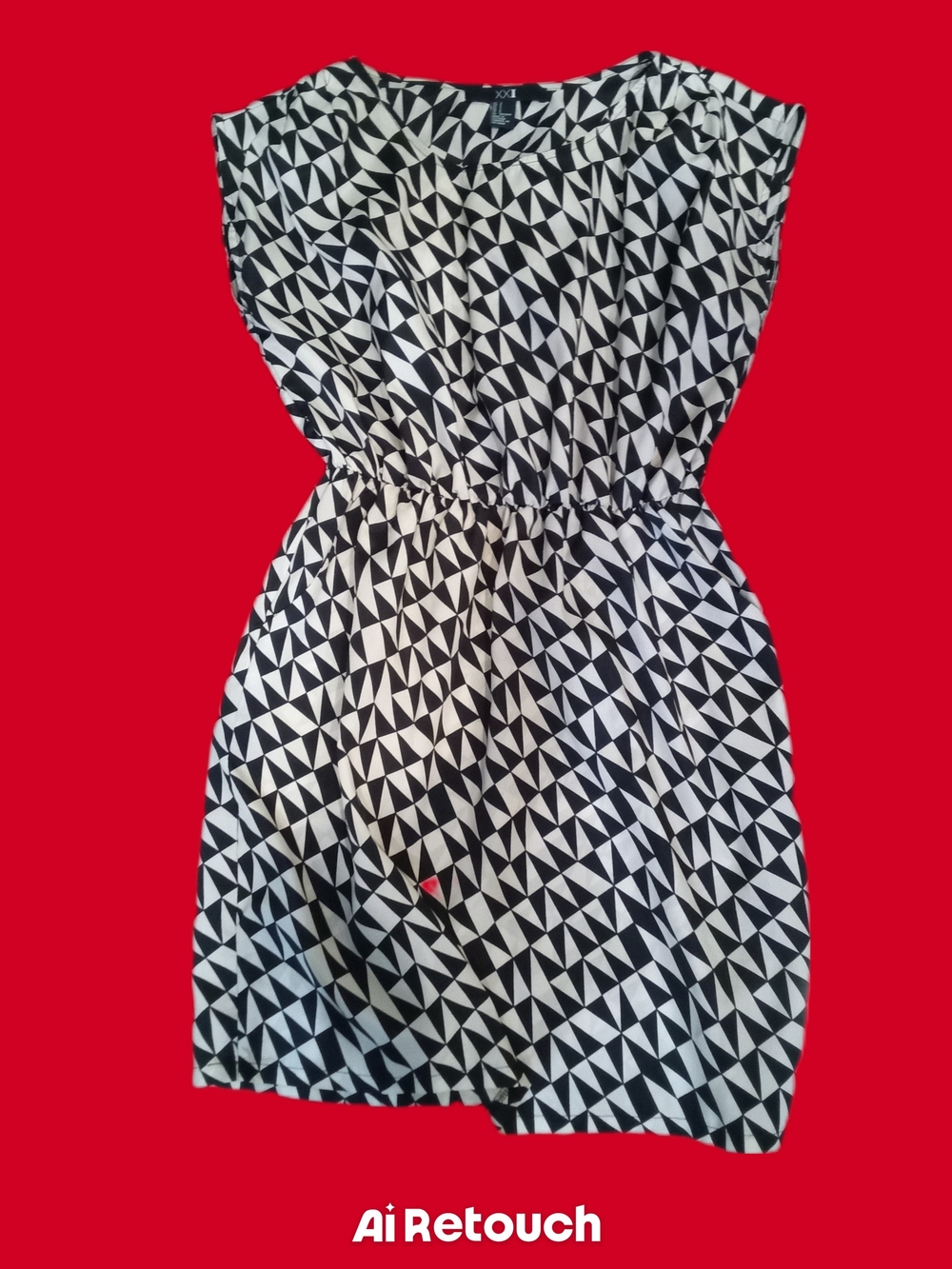 XXI Black & White Geometric Mini Dress